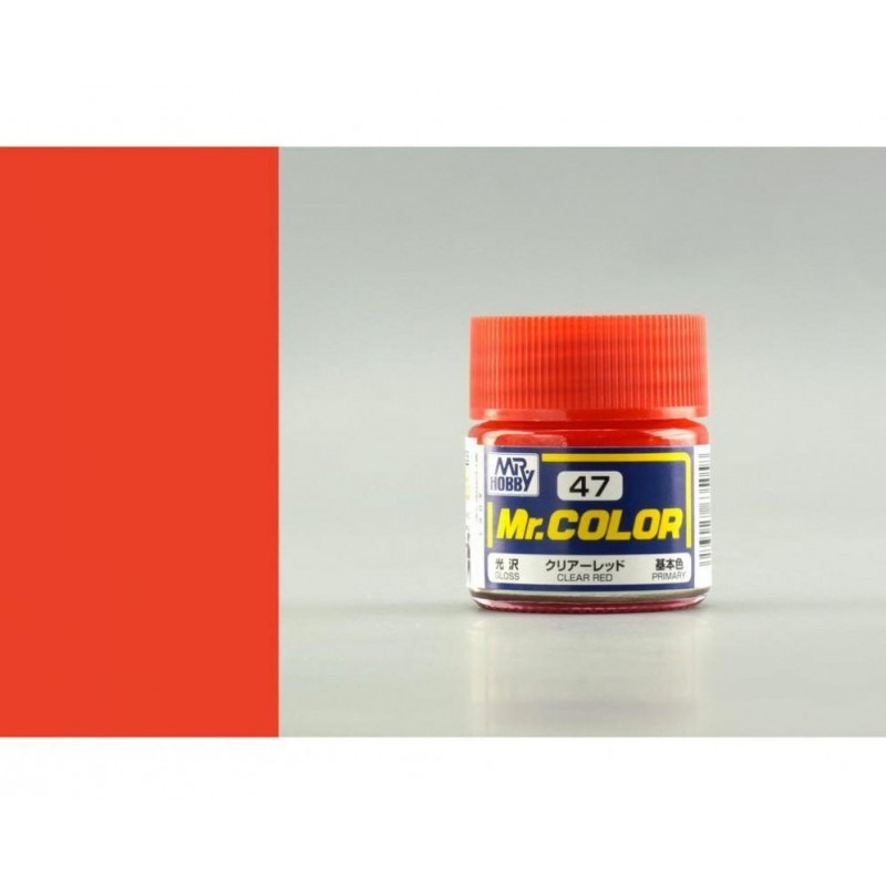 Sơn mô hình màu trong Clear Transparent MR.Hobby color GX101~GX111 C47-C50 paint lacquer