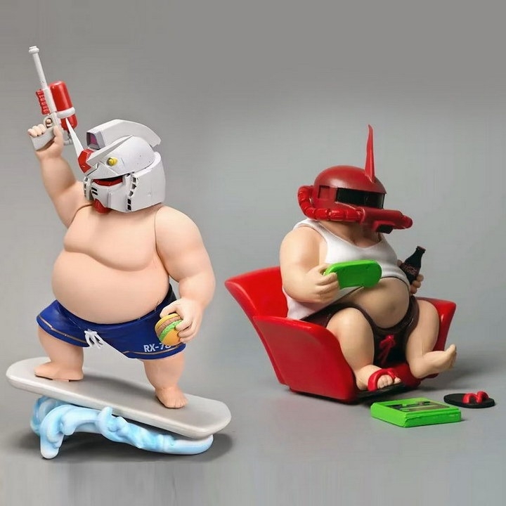 Mô hình tĩnh Gundam Kamen Rider EVA CHIBI CUTE các loại Statue Figure handmade