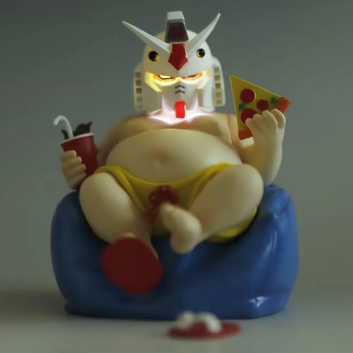 Mô hình tĩnh Gundam Kamen Rider EVA CHIBI CUTE các loại Statue Figure handmade