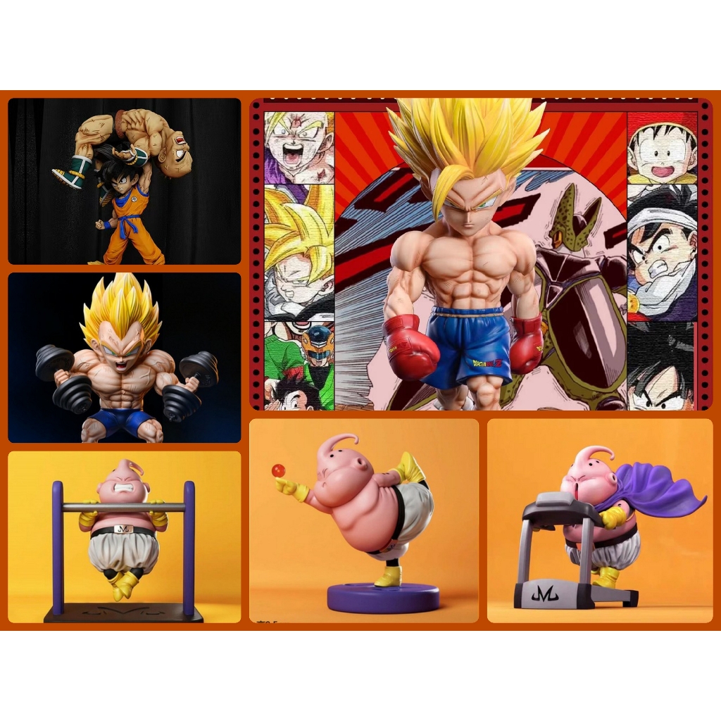Mô hình tĩnh DRAGON BALL Fitness Vegeta Ca Đíc CHIBI CUTE các loại Statue Figure handmade