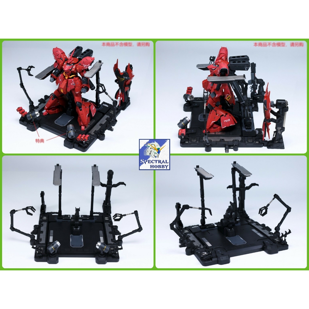Phụ kiện EWRG026 Base Stand Hangar Missionpack Hanger cho mô hình HG RG Sazabi và các loại tương tự