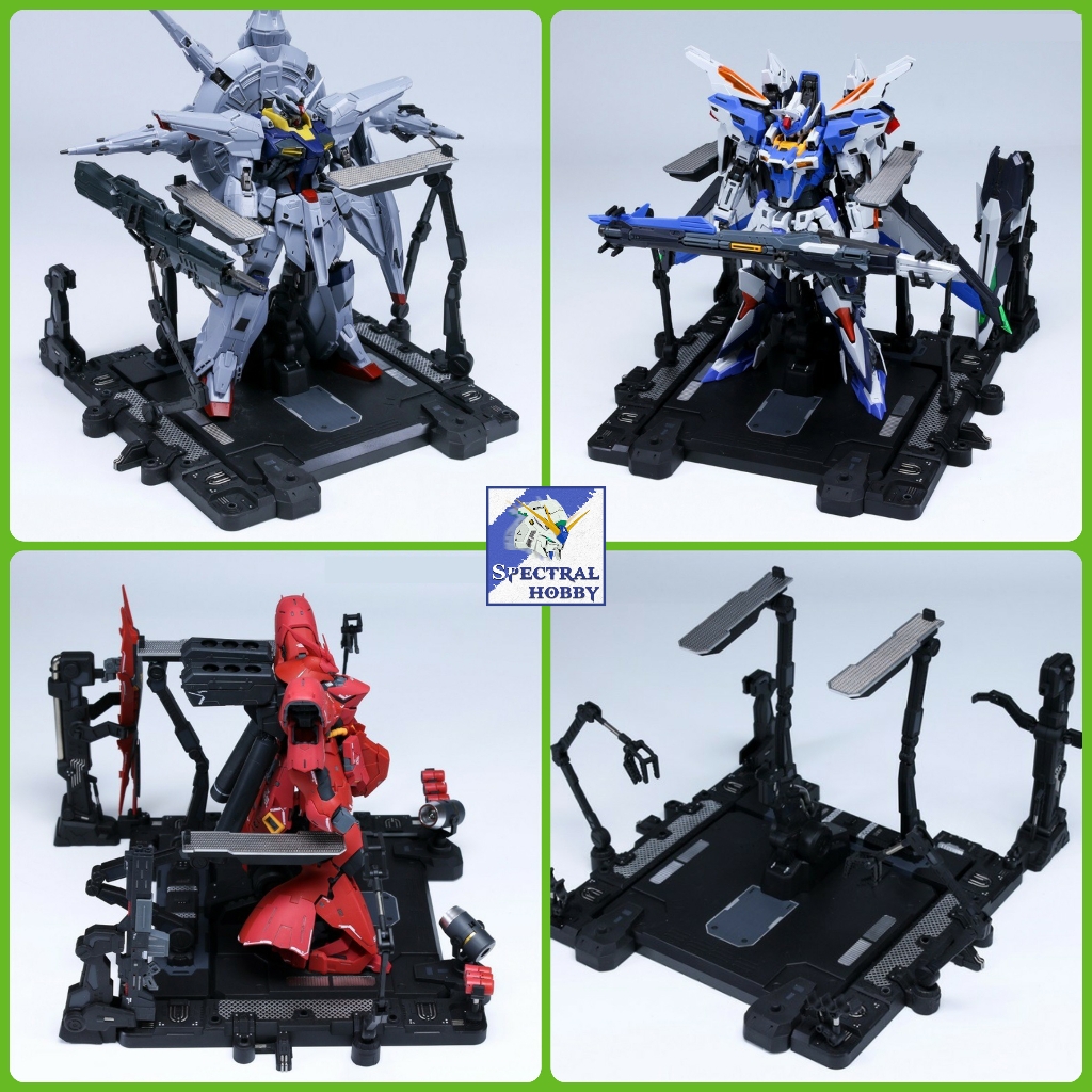 Phụ kiện EWRG026 Base Stand Hangar Missionpack Hanger cho mô hình HG RG Sazabi và các loại tương tự
