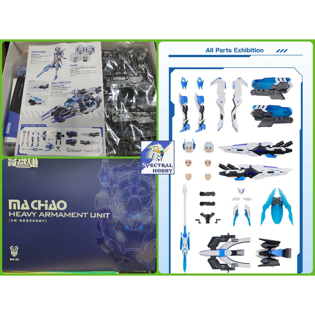 Mô hình lắp ghép Figure MS General MG05 Ma Chao Pretty Armor Girl PA MG 05 (+Poster)