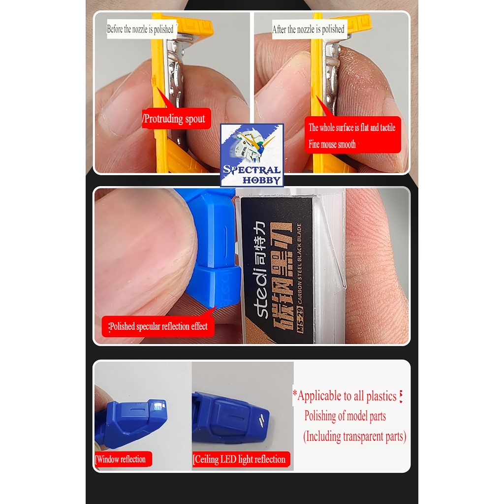 Dụng cụ USTAR STEDI dũa nhám siêu mịn Small Particle Ultra Fine Polishing File Glass Sanding UA90699 tool