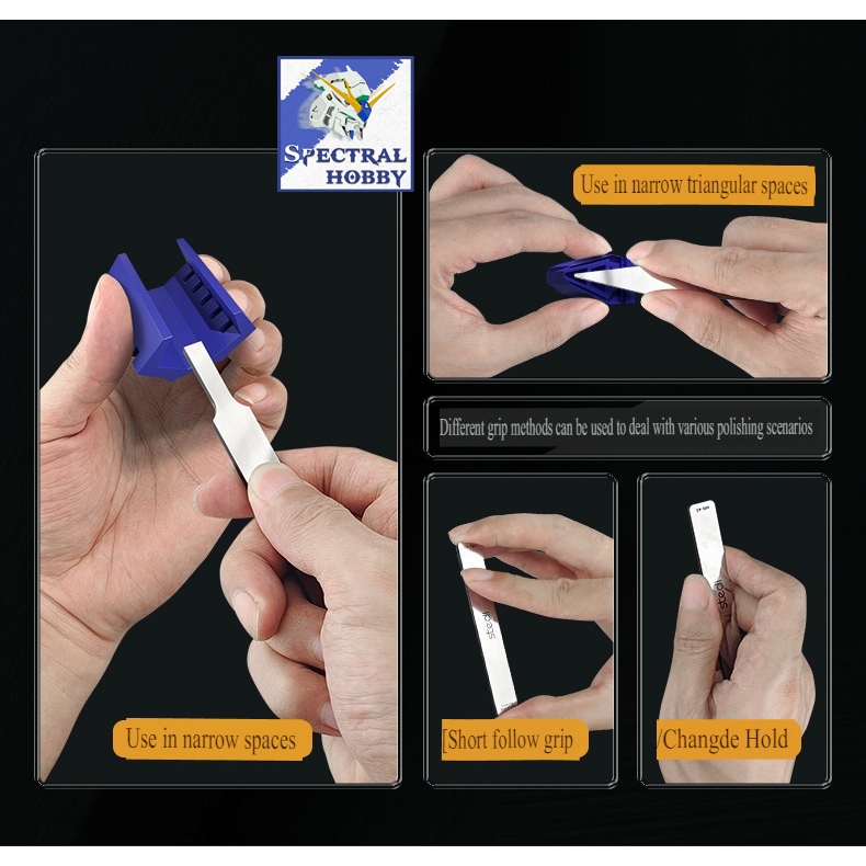 Dụng cụ USTAR STEDI dũa nhám siêu mịn Small Particle Ultra Fine Polishing File Glass Sanding UA90699 tool