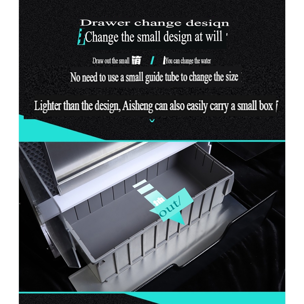 Hộp hút mùi sơn thác rèm nước MD V3 áp suất âm 115W Negative pressure water curtain spray box