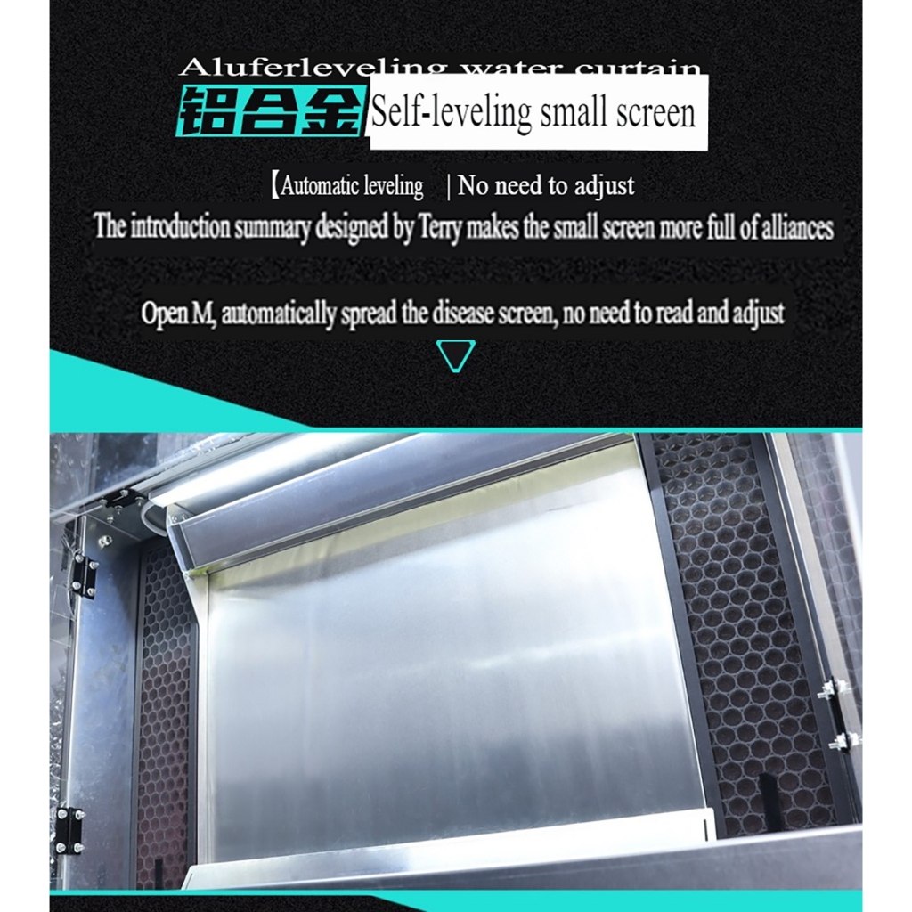 Hộp hút mùi sơn thác rèm nước MD V3 áp suất âm 115W Negative pressure water curtain spray box