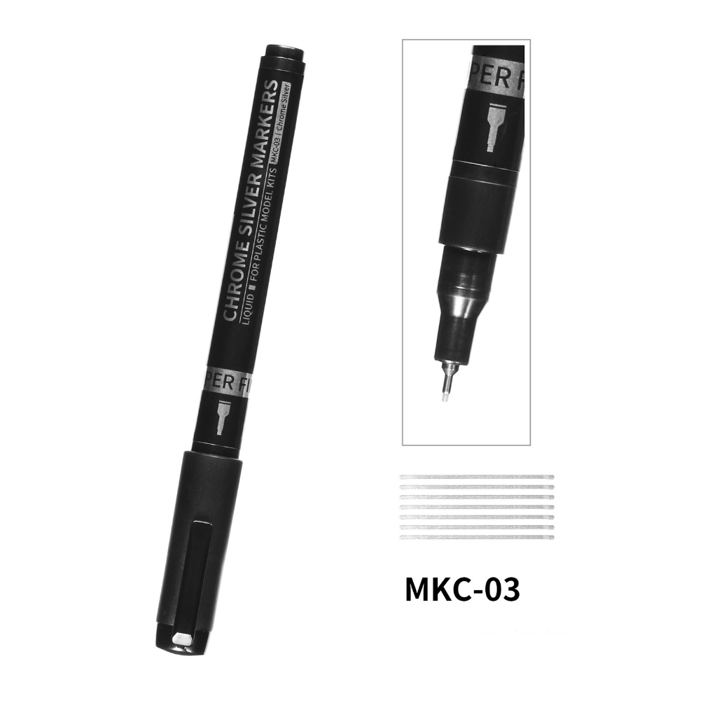 Bút sơn metallic bạc DSPIAE Chrome Silver Marker Pen MKC