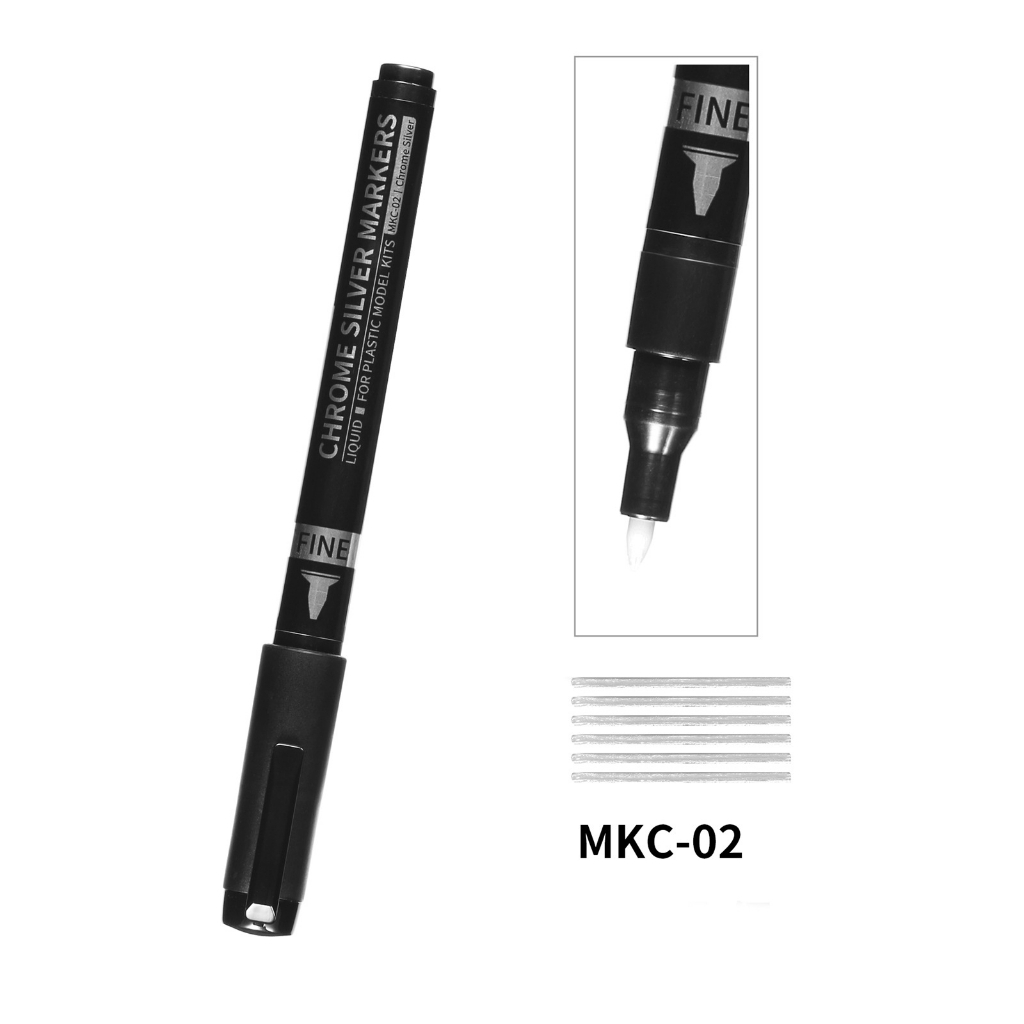 Bút sơn metallic bạc DSPIAE Chrome Silver Marker Pen MKC