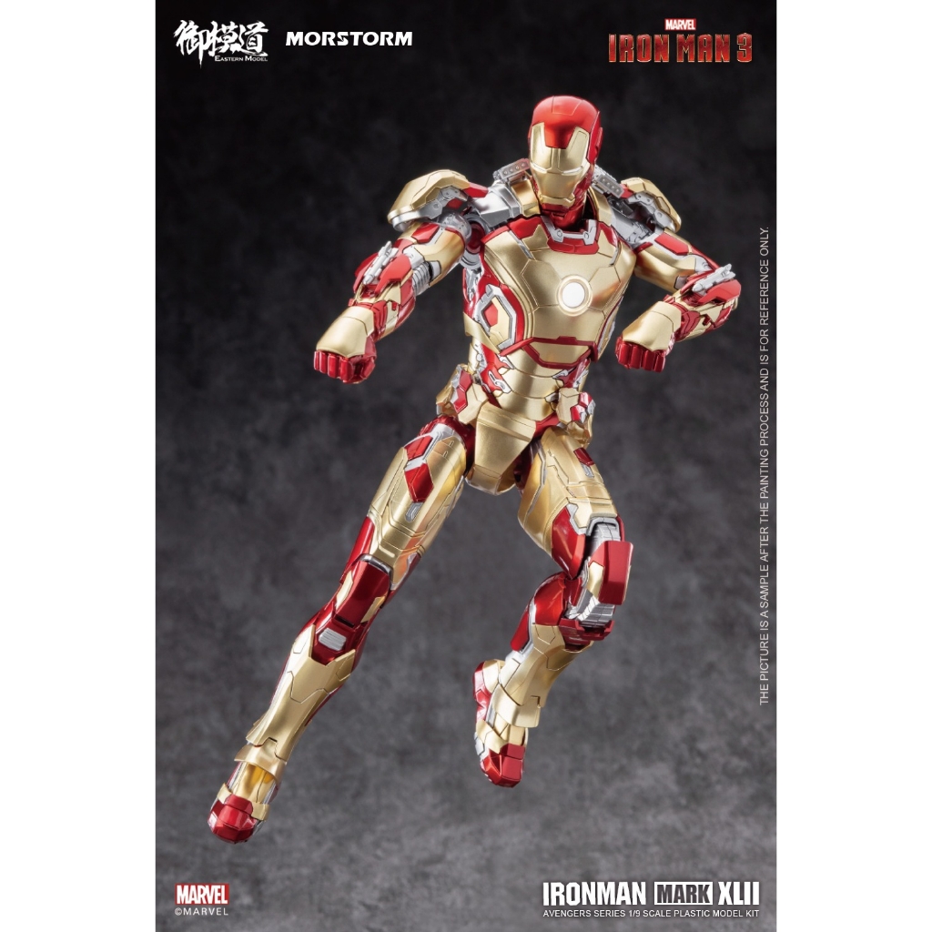 Mô hình lắp ráp Ironman MK42 Marvel Avengers Iron Man Mark XLII 1/9 Civil War Morstorm