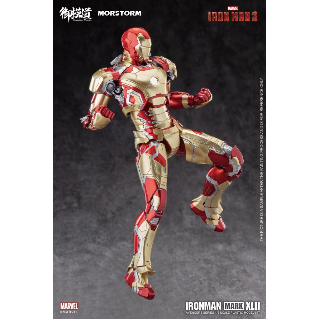 Mô hình lắp ráp Ironman MK42 Marvel Avengers Iron Man Mark XLII 1/9 Civil War Morstorm