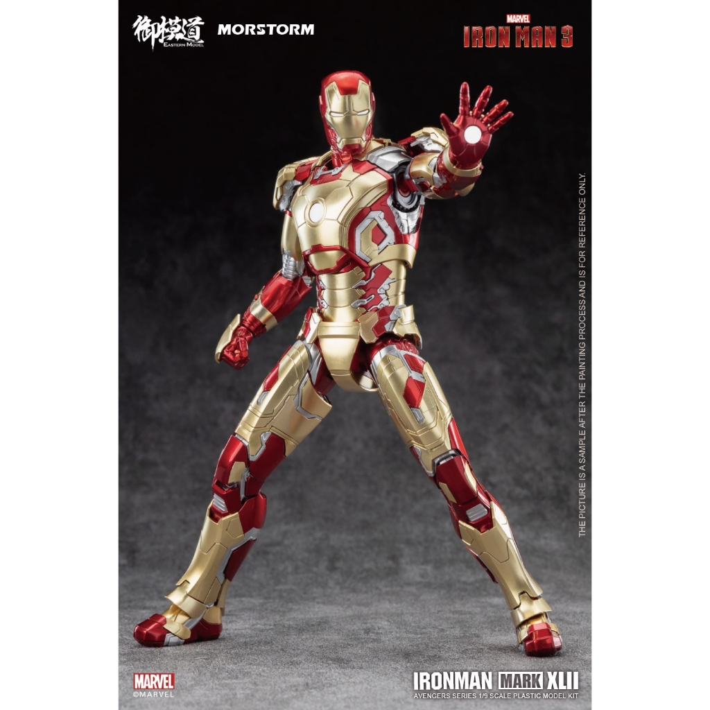 Mô hình lắp ráp Ironman MK42 Marvel Avengers Iron Man Mark XLII 1/9 Civil War Morstorm