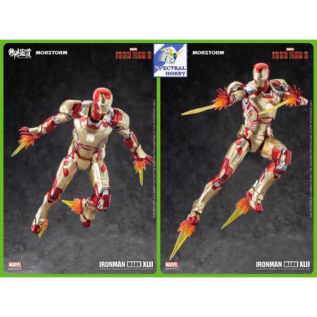 Mô hình lắp ráp Ironman MK42 Marvel Avengers Iron Man Mark XLII 1/9 Civil War Morstorm