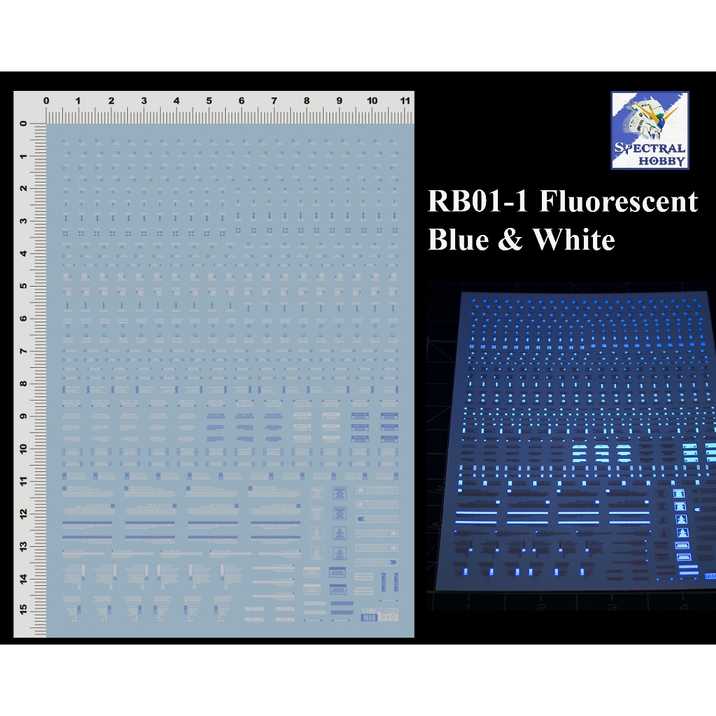 Decal nước dán mô hình RB01 RB02 cảnh báo MG HG RG EVO General Warning Caution Water Sticker