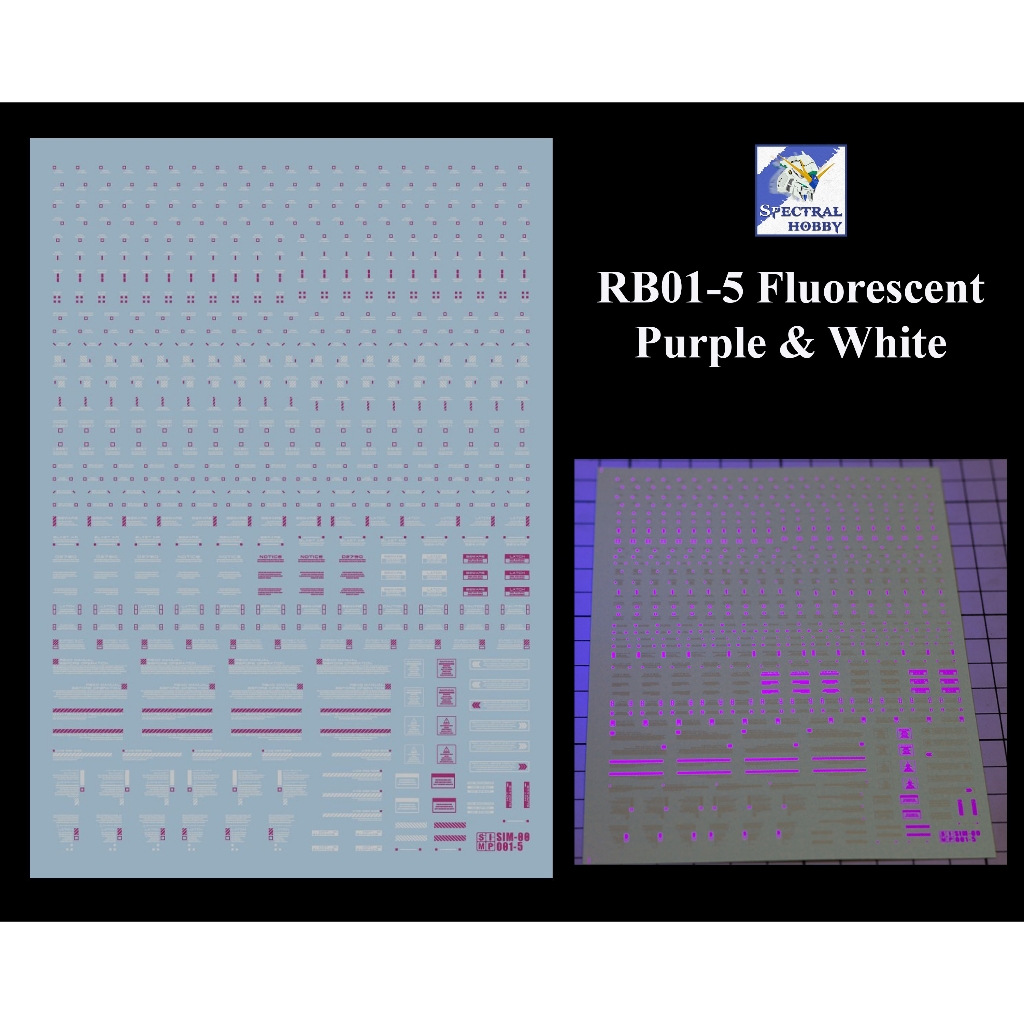 Decal nước dán mô hình RB01 RB02 cảnh báo MG HG RG EVO General Warning Caution Water Sticker