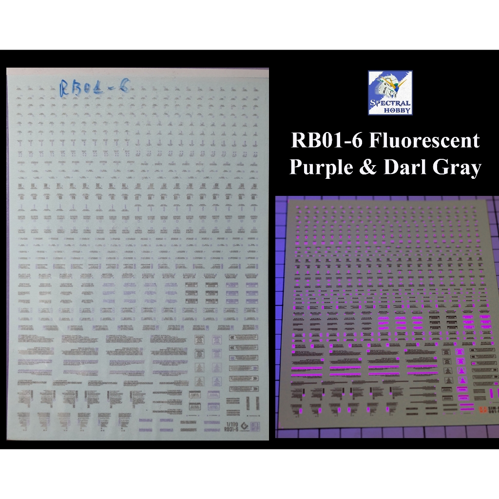 Decal nước dán mô hình RB01 RB02 cảnh báo MG HG RG EVO General Warning Caution Water Sticker