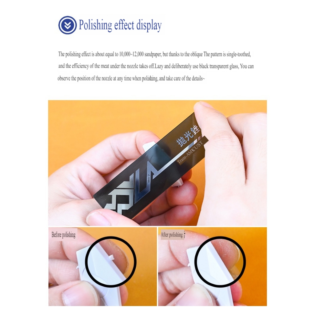 Nhám siêu mịn Glass Polishing Twill Glass File #10000-12000 Lazy Classmate