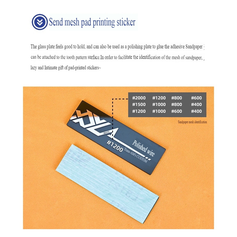 Nhám siêu mịn Glass Polishing Twill Glass File #10000-12000 Lazy Classmate
