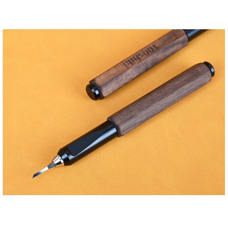 Dụng cụ 100Shiki kẻ tạo line chisel 0.1 - 1.0mm cho mô hình kèm Cán chisel Yata mirror engraving knife pen holder