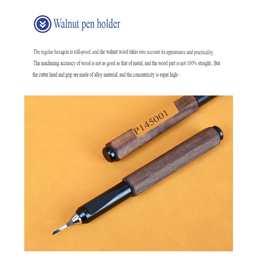 Dụng cụ 100Shiki kẻ tạo line chisel 0.1 - 1.0mm cho mô hình kèm Cán chisel Yata mirror engraving knife pen holder