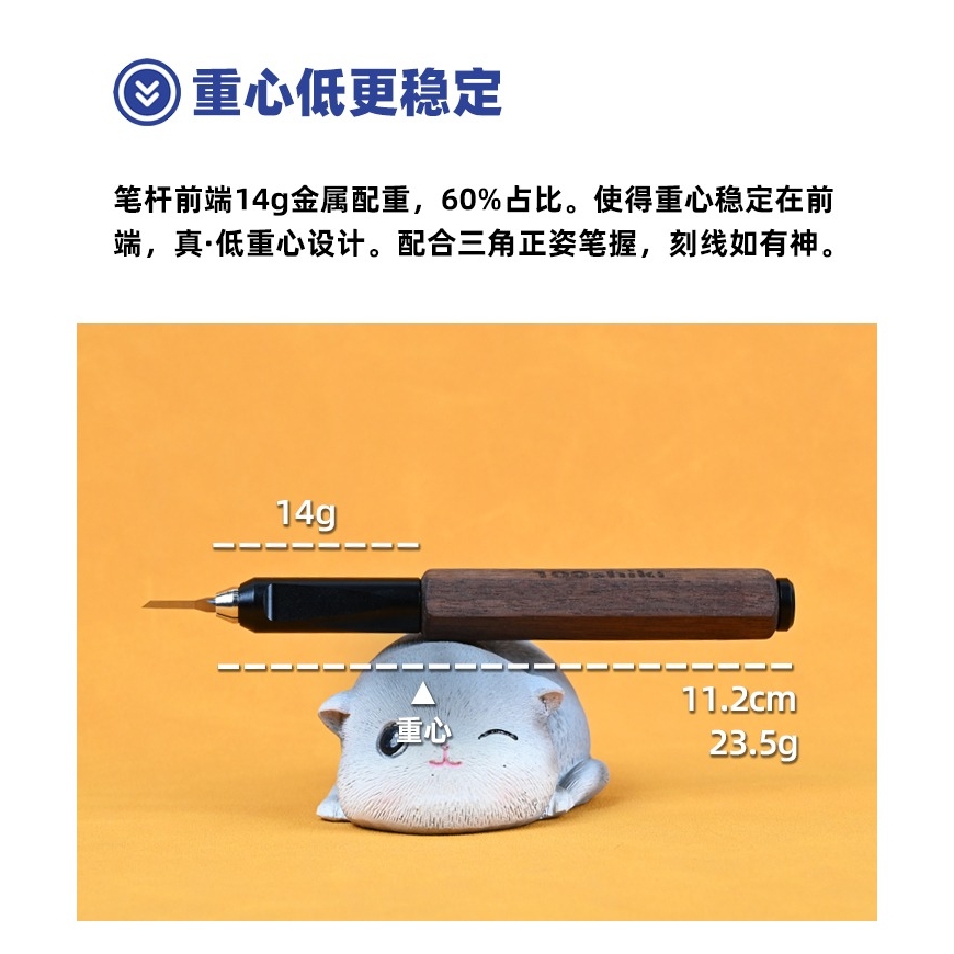 Dụng cụ 100Shiki kẻ tạo line chisel 0.1 - 1.0mm cho mô hình kèm Cán chisel Yata mirror engraving knife pen holder