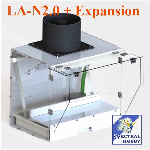 Hộp hút mùi nước sơn mô hình LA2.0 Diversion Water Curtain Spray Paint Box Lazy Classmate