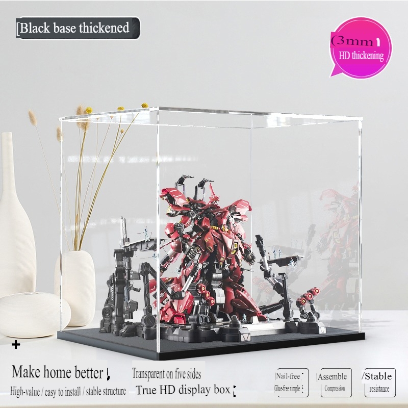 Hộp MICA trưng bày mô hình HIGH-DEFINITION TRANSPARENT PLEXIGLASS DISPLAY BOX Guweiti