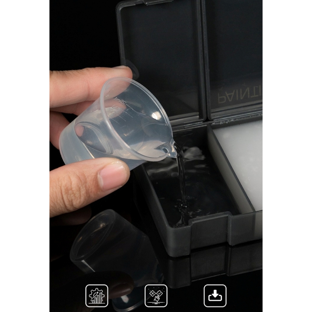 Hộp dưỡng ẩm vẽ cọ sơn mô hình Galaxy Wet palettes Paint Palettes T12A02-T12A05 Moisturizing box