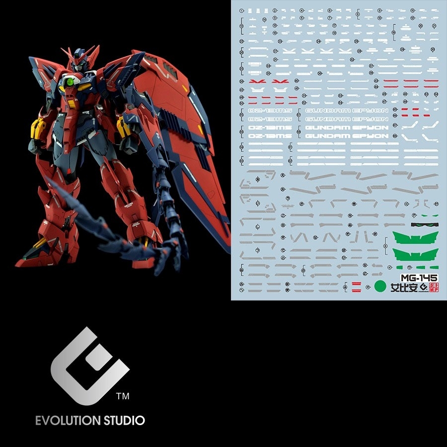 Decal nước dán mô hình EPYON mg hg rg các loại water sticker