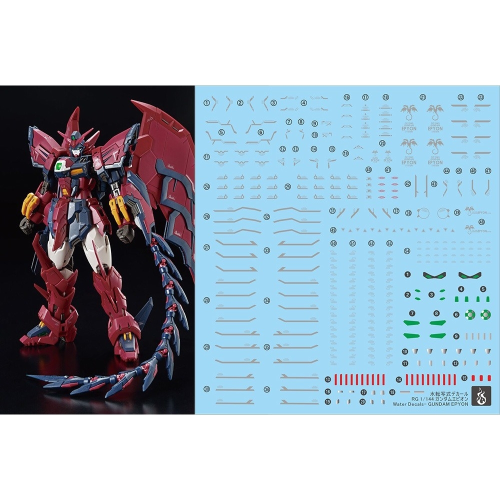 Decal nước dán mô hình EPYON mg hg rg các loại water sticker