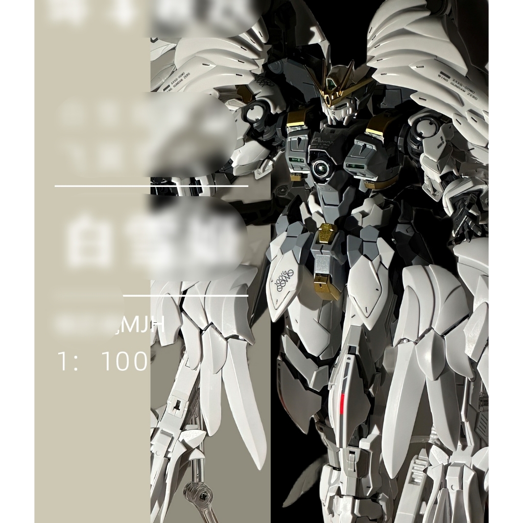 Mô hình lắp ráp MJH MG 1/100 Wing Zero ver HIRM Snow White Prelude