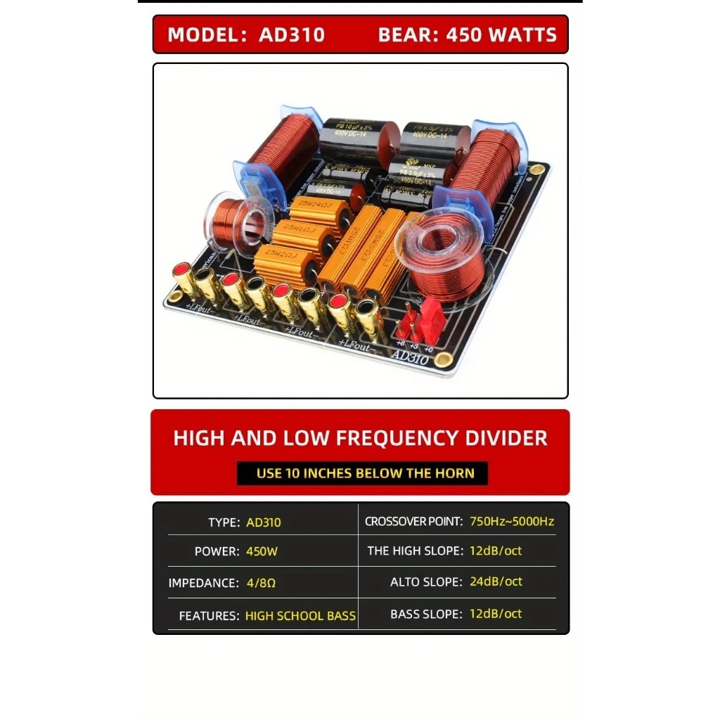 Mạch âm thanh phân tần cao cấp 200w 250w 350w 450w High end audio frequency divider