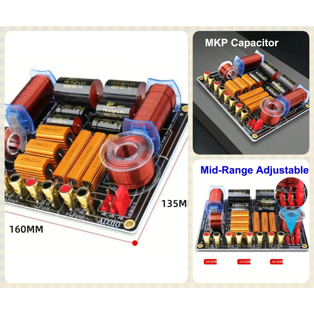 Mạch âm thanh phân tần cao cấp 200w 250w 350w 450w High end audio frequency divider