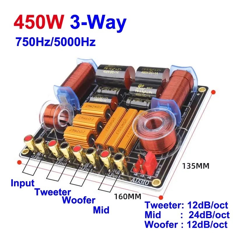 Mạch âm thanh phân tần cao cấp 200w 250w 350w 450w High end audio frequency divider