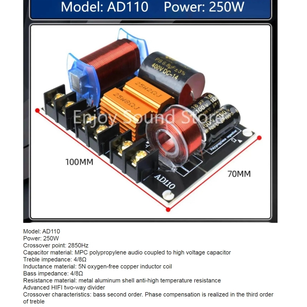 Mạch âm thanh phân tần cao cấp 200w 250w 350w 450w High end audio frequency divider