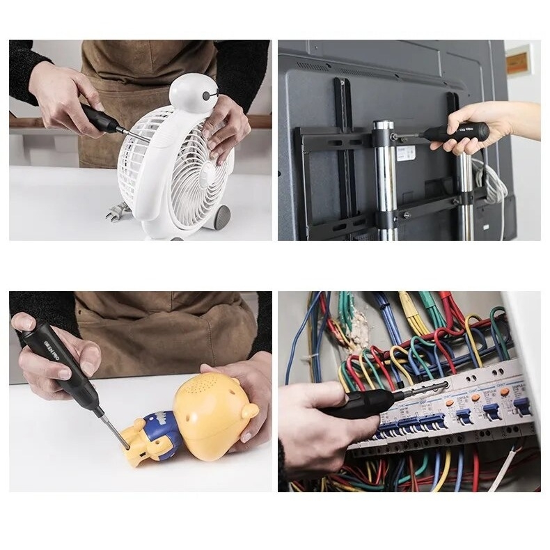 Máy khoan vặn vít Greener siêu mạnh Greener Pro Electric Screwdriver Rechargeable Small Hand Drill