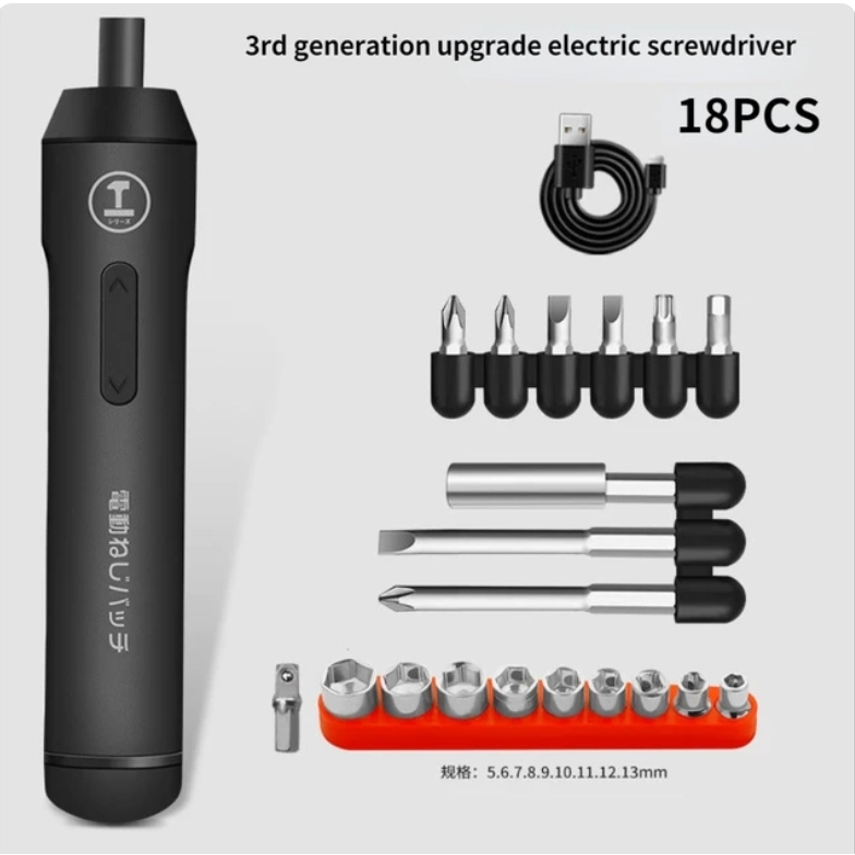 Máy khoan vặn vít mini Greener Pro Max 3rd siêu khoẻ Máy khoan vặn vít Greener Pro-Max 3rd Electric Screwdriver Rechargeable Small Hand Drill