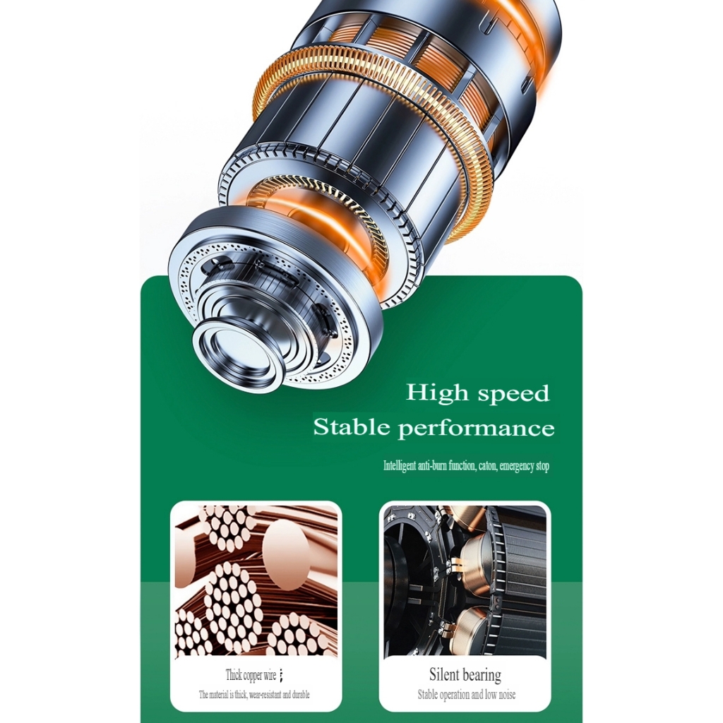 Máy khoan mài mini cầm tay đa năng 2 chiều 6 tốc độ DEGUQMNT-992808 rechargeable electric grinder