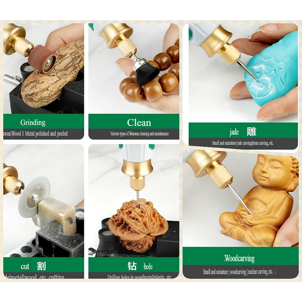 Máy khoan mài mini cầm tay đa năng 2 chiều 6 tốc độ DEGUQMNT-992808 rechargeable electric grinder