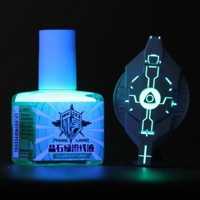 Dụng cụ QW sơn kẻ panel line phát sáng huỳnh quang UV Fluorescent Color 18ml cho mô hình