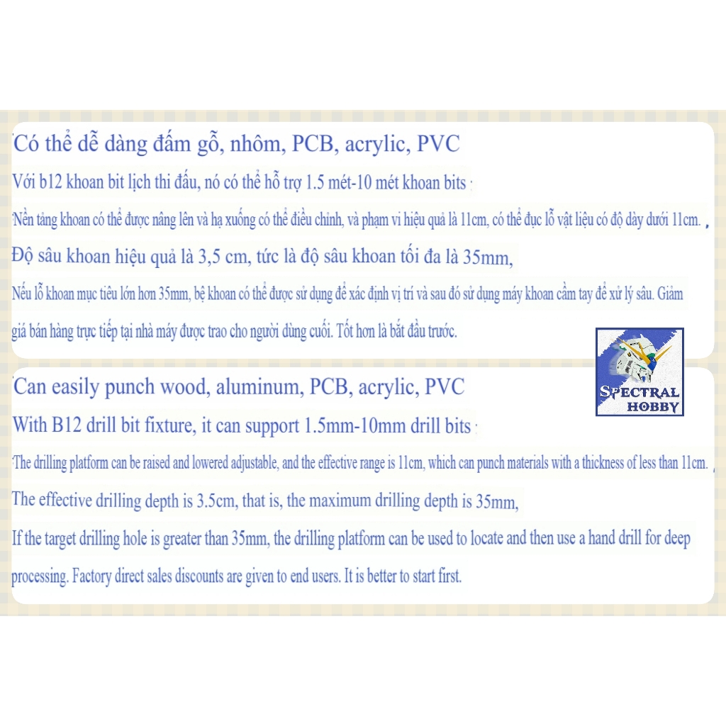 Máy khoan dọc JM802 bàn 775 Table Mini Drill Press Wood Drilling PCB Punching (đọc kĩ trước khi mua)