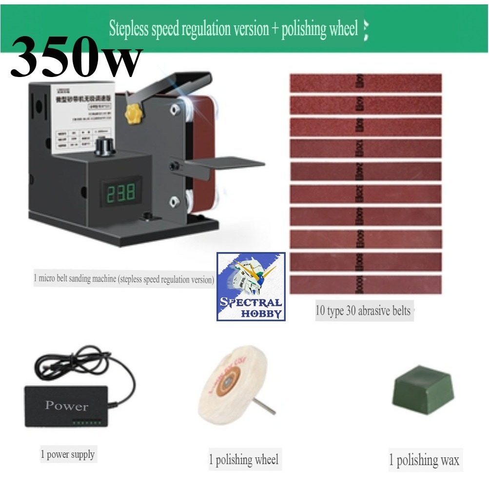 Máy khoan đánh bóng mài dây đai đa năng để bàn 350W 800W SDJ02 Micro Abrasive Belt Manchine
