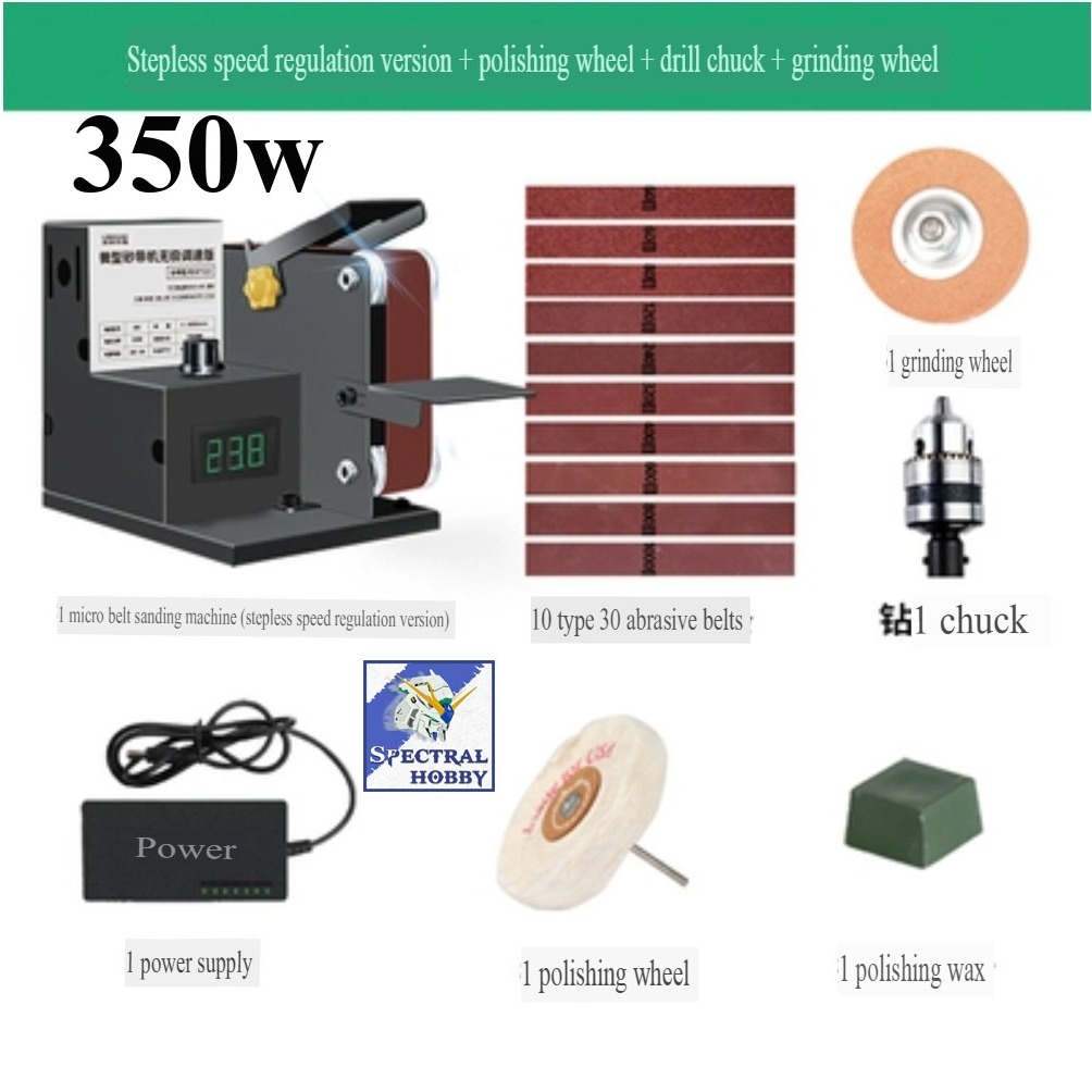 Máy khoan đánh bóng mài dây đai đa năng để bàn 350W 800W SDJ02 Micro Abrasive Belt Manchine
