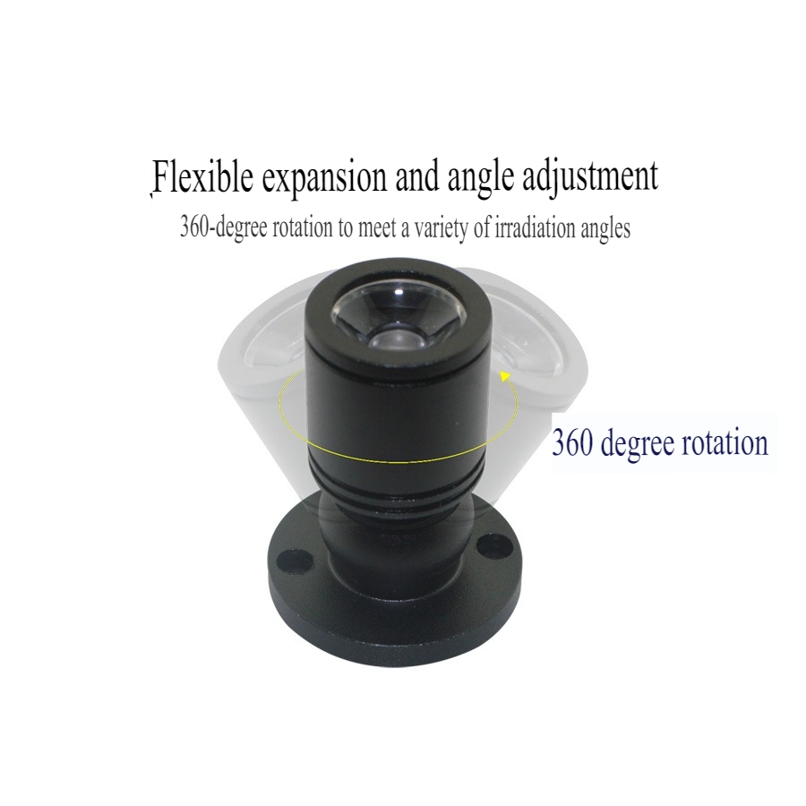 Đèn led mini SPOTLIGHT metal 3.2 - 5V adjustable angle điều chỉnh góc 360 độ