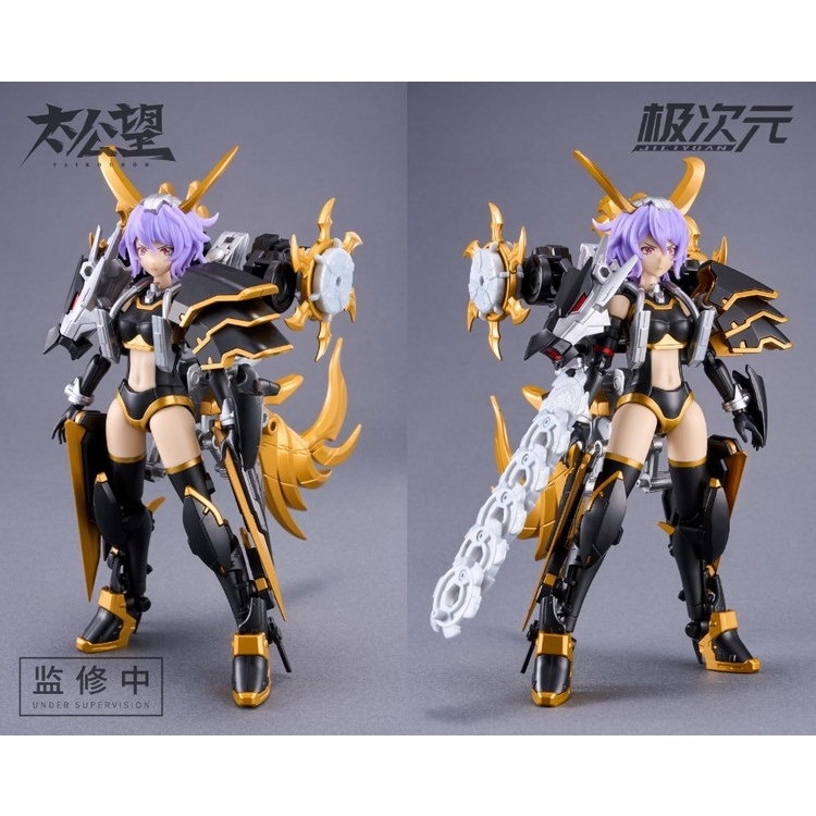 Mô hình lắp ráp Action Figure TKB-02 1/10 BLACK BICORN X THUNDER GENERAL girl armor