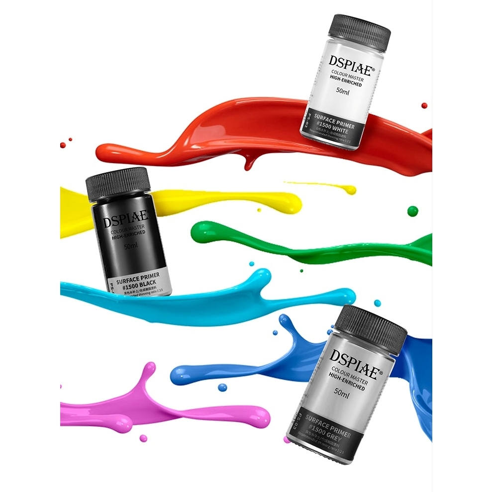 Sơn lót mô hình DSPIAE Surfacer sơn lót bề mặt trắng đen xám black white gray 50ml PS