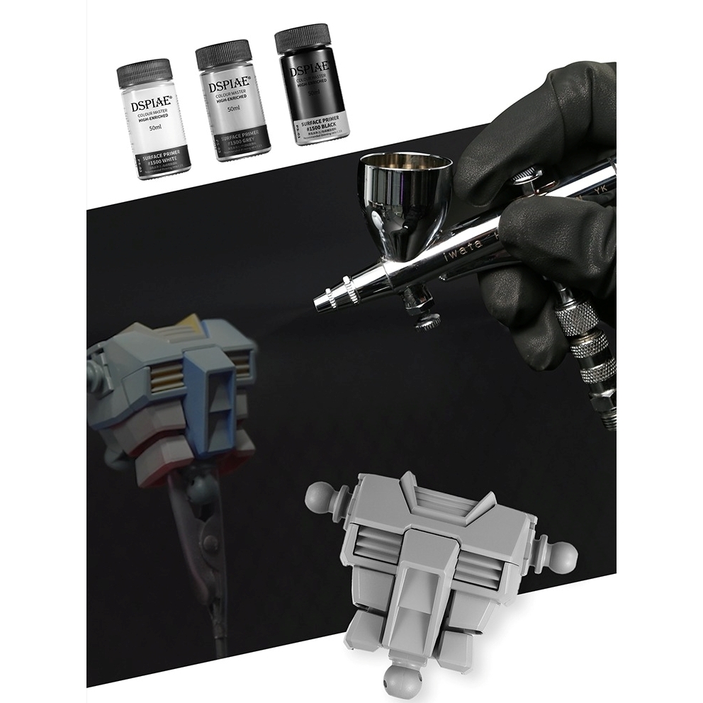 Sơn lót mô hình DSPIAE Surfacer sơn lót bề mặt trắng đen xám black white gray 50ml PS