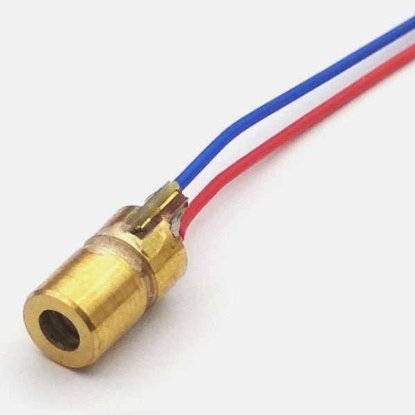 Đầu phát Lazer head mini 3v 5v DIODE DOT RED COPPER LASER 6MM