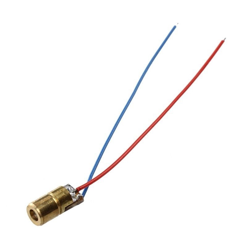 Đầu phát Lazer head mini 3v 5v DIODE DOT RED COPPER LASER 6MM