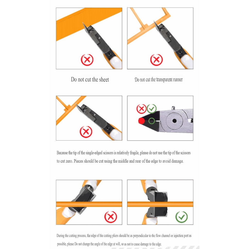 Kìm cắt mô hình HMT Ultra-thin Single-edged Scissors 18200 Zero Shears nipper cutter